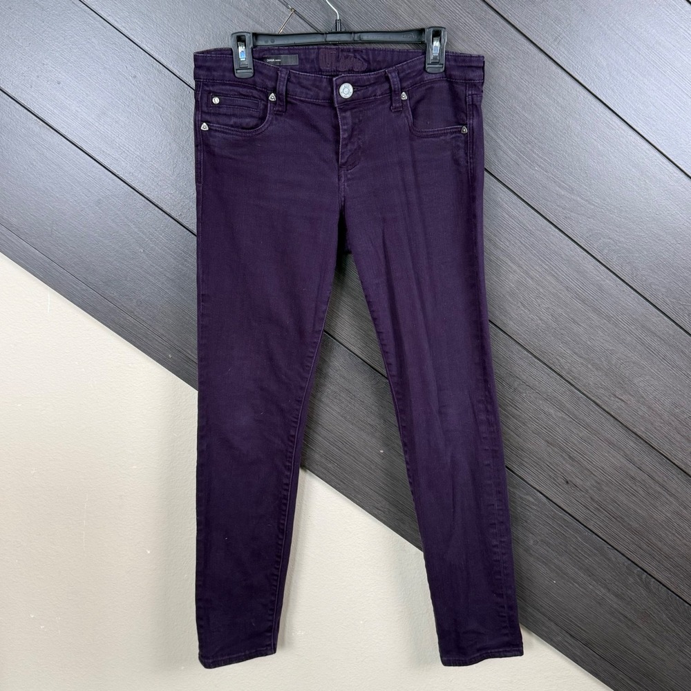 KUT From The Kloth Diana Women's Skinny Jeans Size 8 Purple Stretch Denim